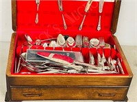 large chest cutlery- Community Plate