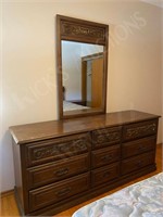 vintage mirrored dresser