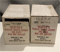 2 Boxes Herters Plastic Shaped Charge Wad 12 Gauge