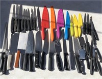 Mixed lot Of Kitchen Knives Komachi Carbon SS