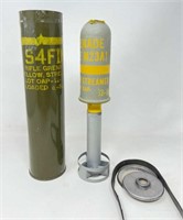 Vintage Rifle Smoke Grenade Yellow Streamer