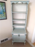 Country Chic Painted Bookcase Cabinet