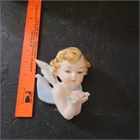 Napco Cherub Porcelain Wall Figurine