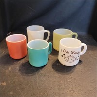 Various Coffee Mugs Vintage Anchor Hocking,