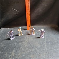 Vtg Bergen Toy & Novelty Co Plastic Cowboys