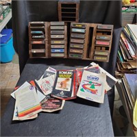 Atari Game Cartridges & Instruction Booklets