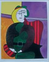 Pablo Picasso Woman In Red Armchair Giclee