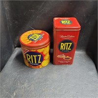Vtg Ritz Cracker Tins