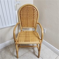 Bamboo and Rattan Accent Chair