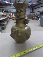 Brass Dragon Vase