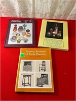 Books in Pottery,collectible glass & Vtg furniture