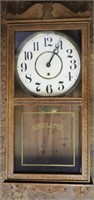 Carved Wood Regulator Clock - untested