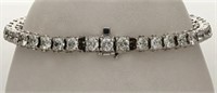 $ 13,480 6.00 Ct Diamond Tennis Bracelet 14 Kt