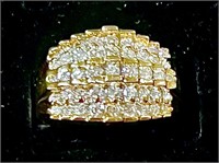 14k Yellow Gold 1.00 cts Diamond Ring