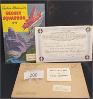 1945 Captain Midnight Manual Secret Squadron Kit