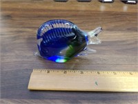 Fish Glass Paper Weight Decor