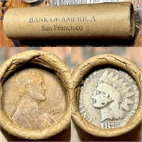 R26 Vintage Bank of America SF Wheat Penny Roll