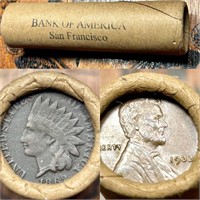 P56 Vintage Bank of America SF Wheat Penny Roll