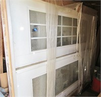 Never installed French doors, 74" x 82 1/2" tall