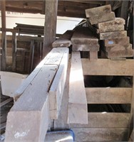 10 thick 8' long planks & other barn beams
