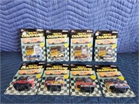8 NASCAR racing champions 1/64 Scale die-cast