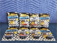 8 NASCAR racing champions 1/64 Scale die-cast