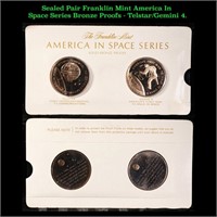Sealed Pair Franklin Mint America In Space Series