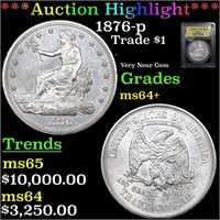 ***Auction Highlight*** 1876-p Trade Dollar $1 Gra