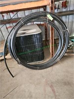 Two Rolls of 3/4 Inch Flexible Black Plastic Pipe