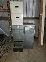 Two Metal File Cabinets