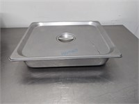 1/2 SIZE 2" DEEP STAINLESS STEEL STEAM PAN