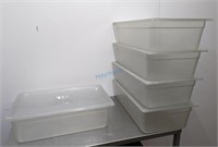 FULL SIZE 6" DEEP POLY FOOD PAN W/COVER