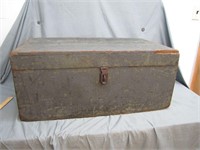 Vintage Early Wooden Military Chest