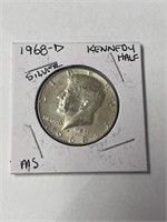 1968-D Kennedy Half dollar MS grade