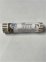 Roll of 2010 Lincoln cents P mint uncirculated