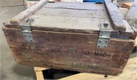 Military Wood Shell Box (bolts not included)