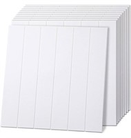 3D Wall Panels PeelnStick White Stripe 115 SqFt