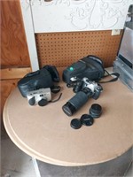 2 cameras PENTAX ME SUPER &HP DIGITAL