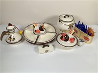 Kitchen ceramic items & Schaefer bar items