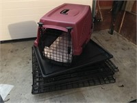 Collapsible animal crate and carrier