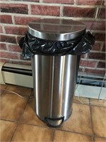 Stainless steel 25 inch tall trash can