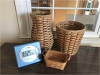 Baskets and thermometer