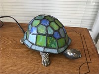Small turtle stain glass light