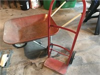 Wheel barrel and utility cart