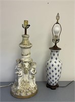 Chinese Baluster Form Lamp & Another