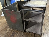 Metal Commercial Bin & Cart  Industrial