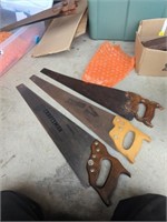 Three hand saws