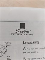 New in box Showtime rotisserie &BBQ