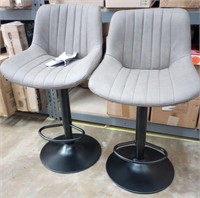 Two Dark Gray Bar Chairs Model YH-8001