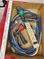 Extension cord hose sprayers